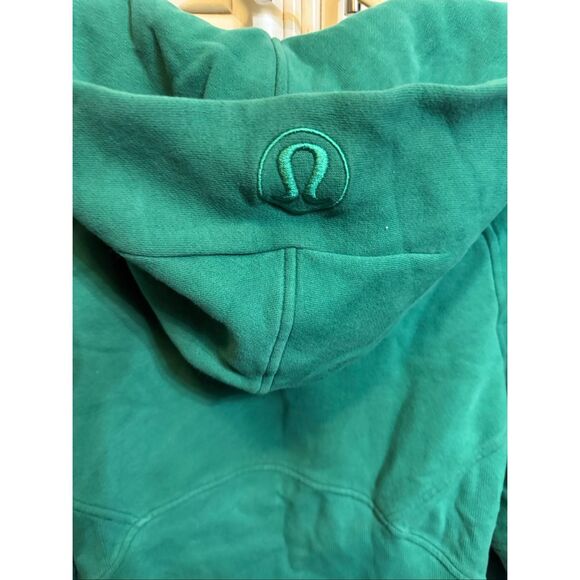Lululemon Women's Full Zip Scuba Thumbhole Cropped Hoodie Storm Steal XS - Picture 5 of 10